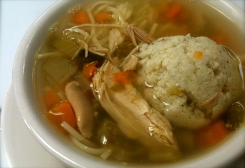 Matzo Ball Soup with Chicken Noodle