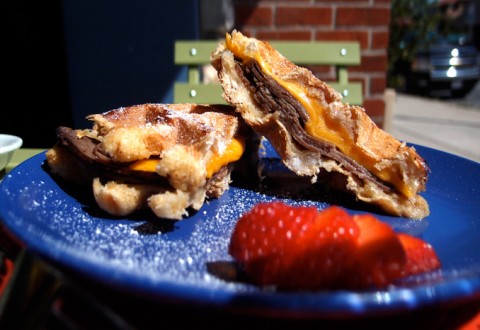 Shaky Alibi - Roast Beef and Cheddar Waffle