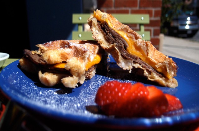 Shaky Alibi - Roast Beef and Cheddar Waffle