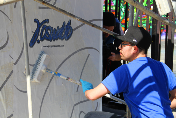backyard bite pepsi mural oswaldo 03 Pepsi + LA artist Jorge Oswaldo