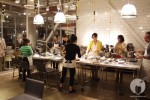 The class is hard at work on their dinner. The class is hard at work on their dinner.