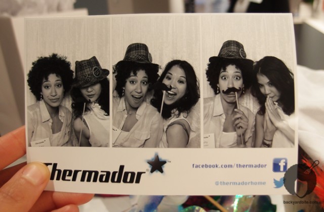 Fun in the photo booth with Lynn Chen!