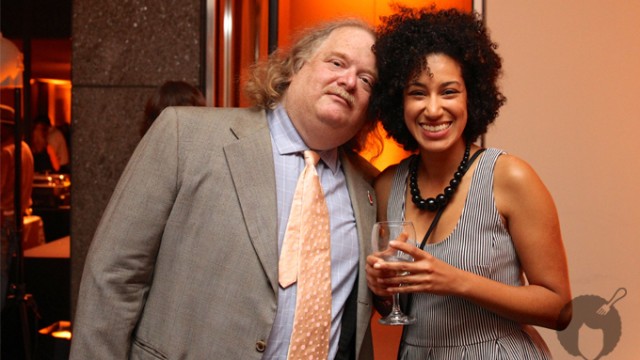 THE Jonathan Gold snuggles up to the 'fro at Bite Nite.